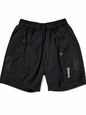 Northyard Black Athletic Running Shorts Zip Pockets Size M